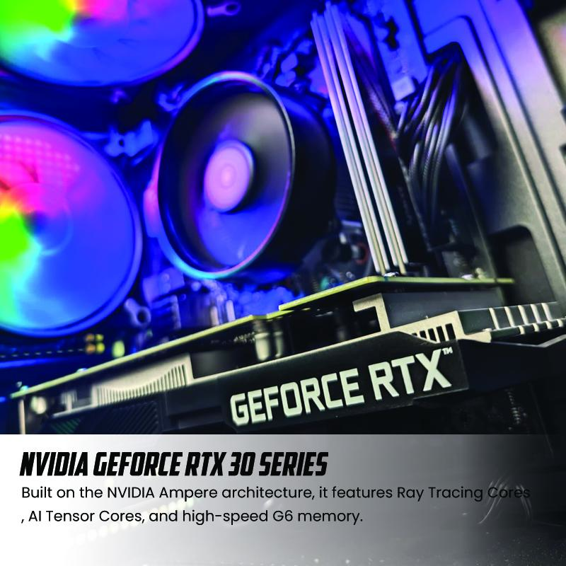 GAMING POINT AMD - PC Rakitan Ryzen 5 5600 | 16GB DDR4 | RTX 3050 6GB | SSD NVMe - Image 3