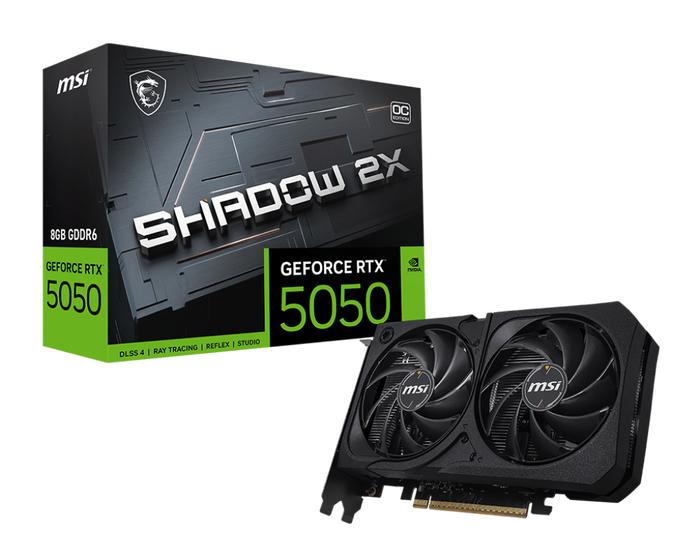 VGA MSI GeForce RTX 5050 Shadow 2X OC 8GB - 8 GB GDDR6 - Image 2