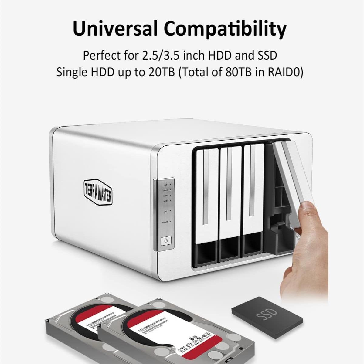 TerraMaster F4-423 4-BAY NAS Server External Storage Intel Celeron N5095 - Image 2