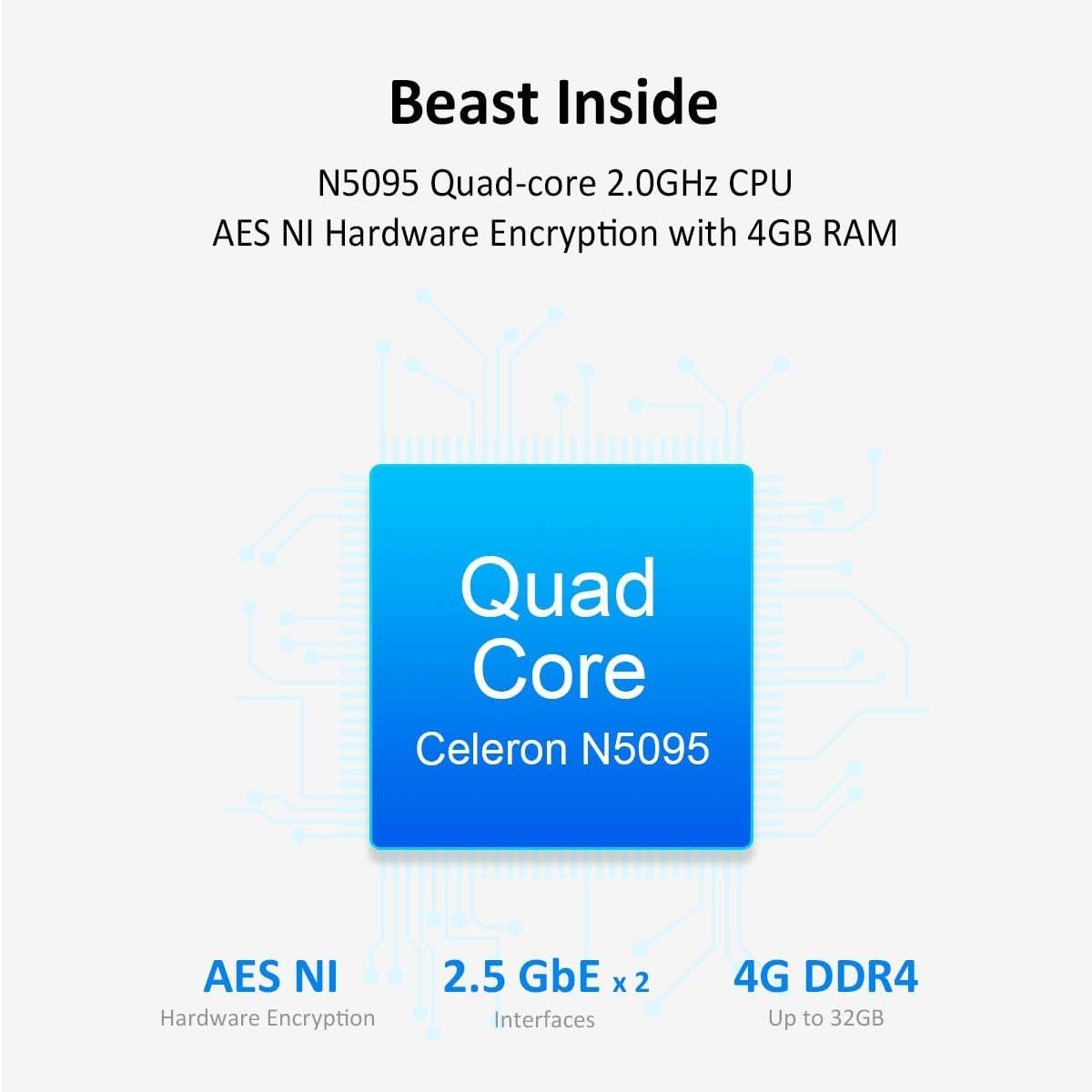 TerraMaster F4-423 4-BAY NAS Server External Storage Intel Celeron N5095 - Image 7