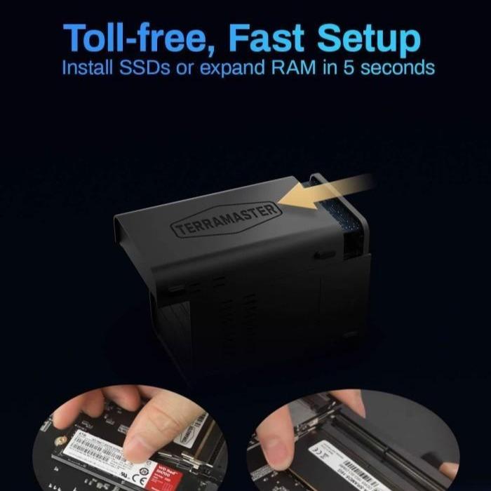 TerraMaster F4-424 MAX 4-BAY NAS Server External Storage Intel Core i5-1235U - Image 5