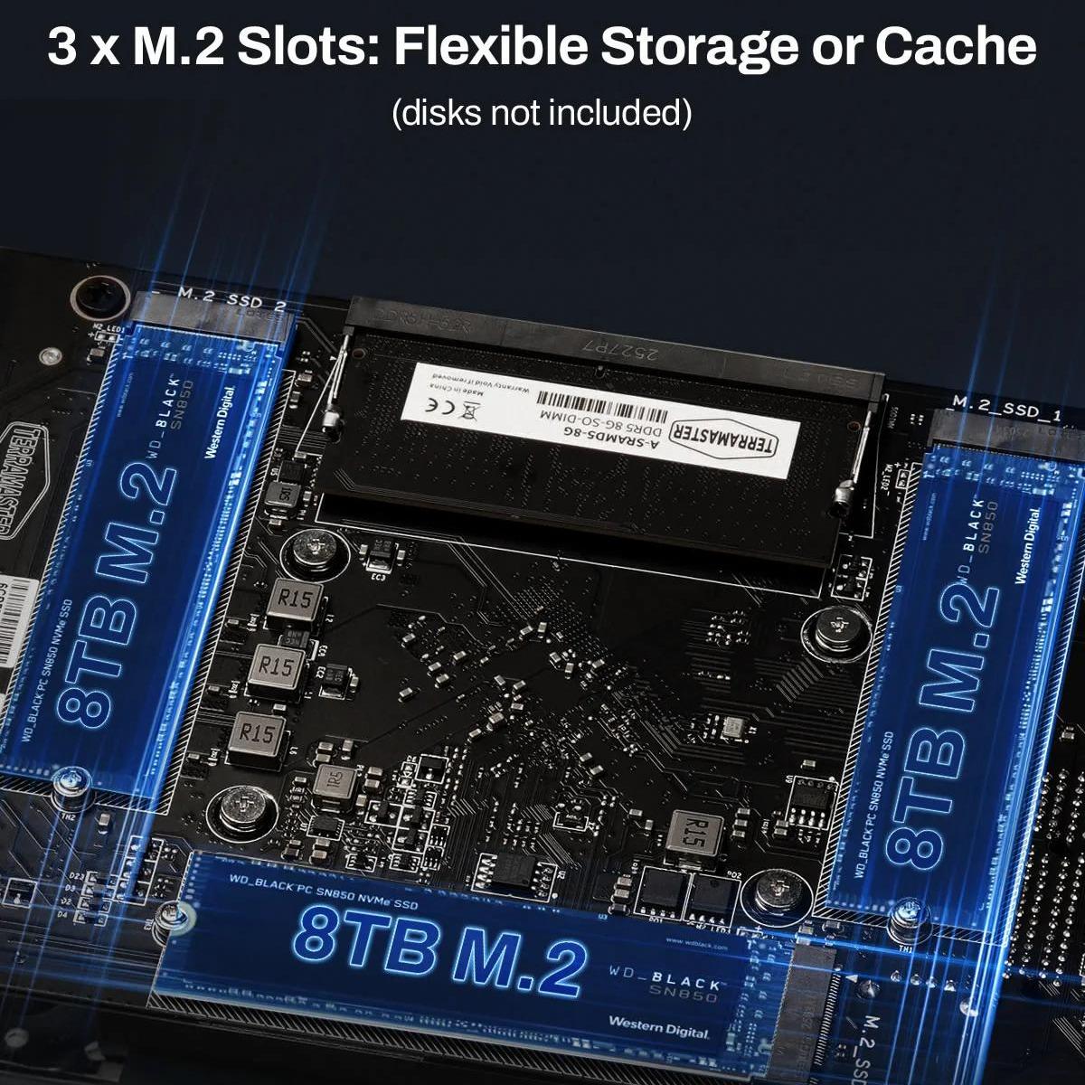 TerraMaster F2-425 Plus 2-BAY NAS Server External Storage Intel Quad Core N150 - Image 3