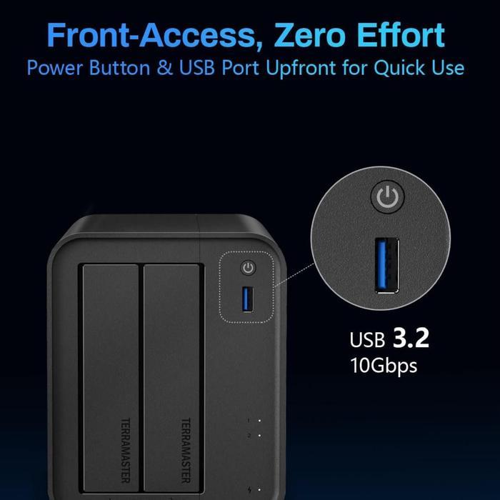 TerraMaster F2-425 2-BAY NAS Server External Storage Intel Celeron N5095 - Image 3