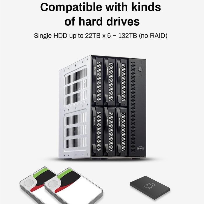 TerraMaster D6-320 6-BAY External Hard Disk enclosure USB 3.2 - Image 7