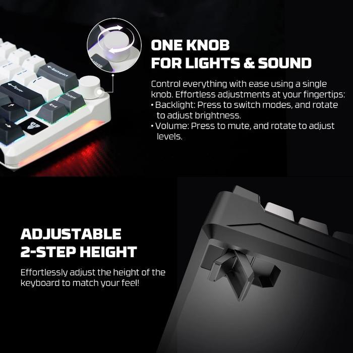 Fantech ATOM PRO66 MK919 RGB Wireless - 65% Mechanical Gaming Keyboard - Image 2