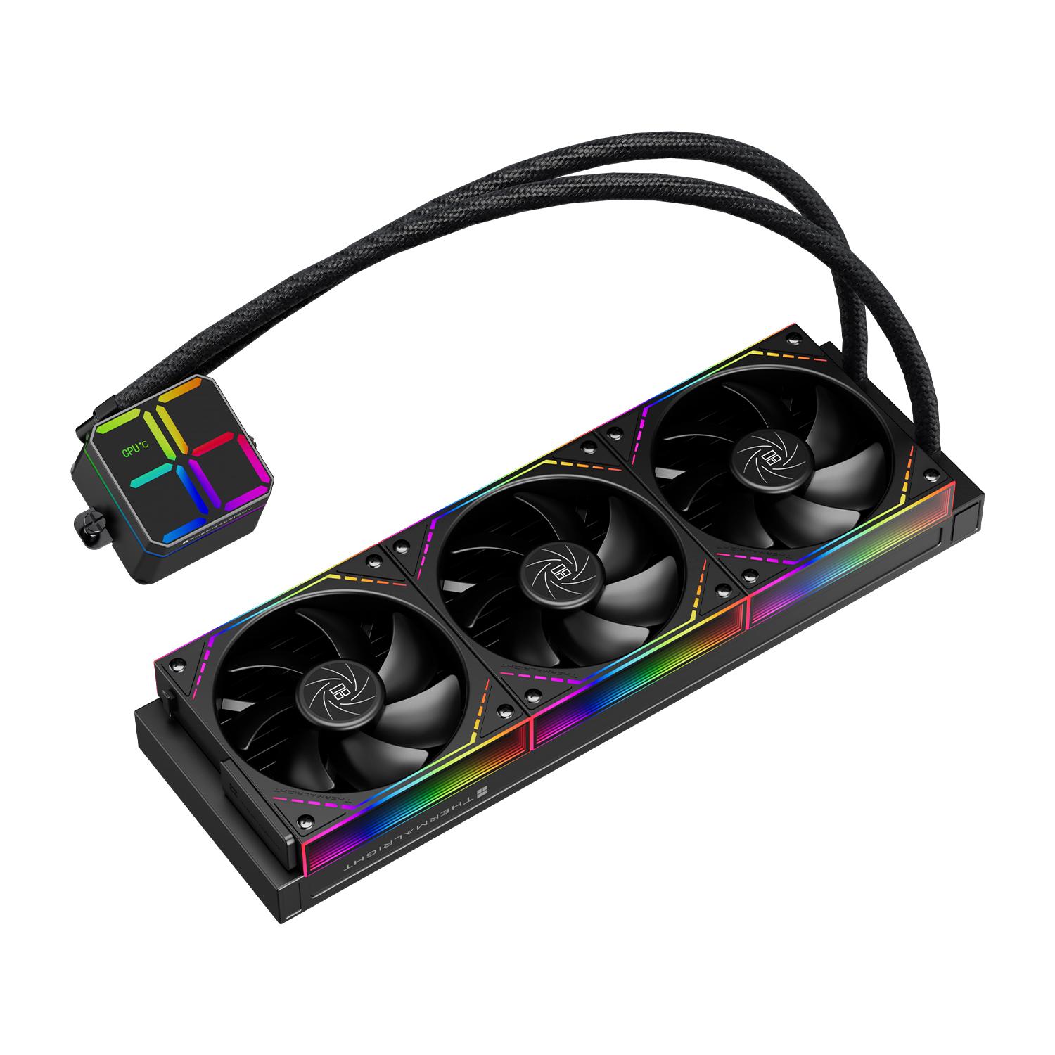 Thermalright Magic Qube 360 ARGB - CPU AIO Liquid Cooler Fan 360mm with Digital Display - Image 2