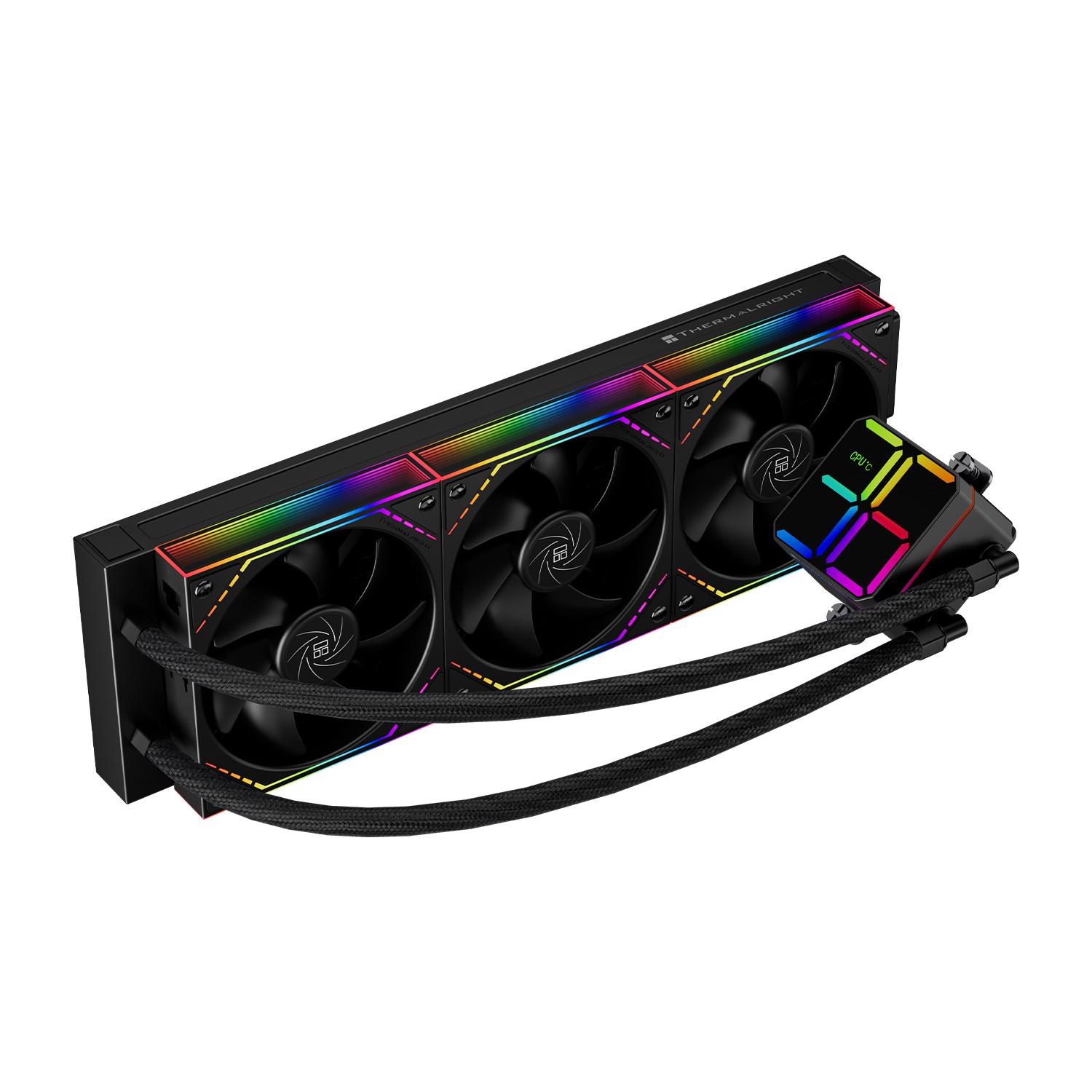 Thermalright Magic Qube 360 ARGB - CPU AIO Liquid Cooler Fan 360mm with Digital Display - Image 3
