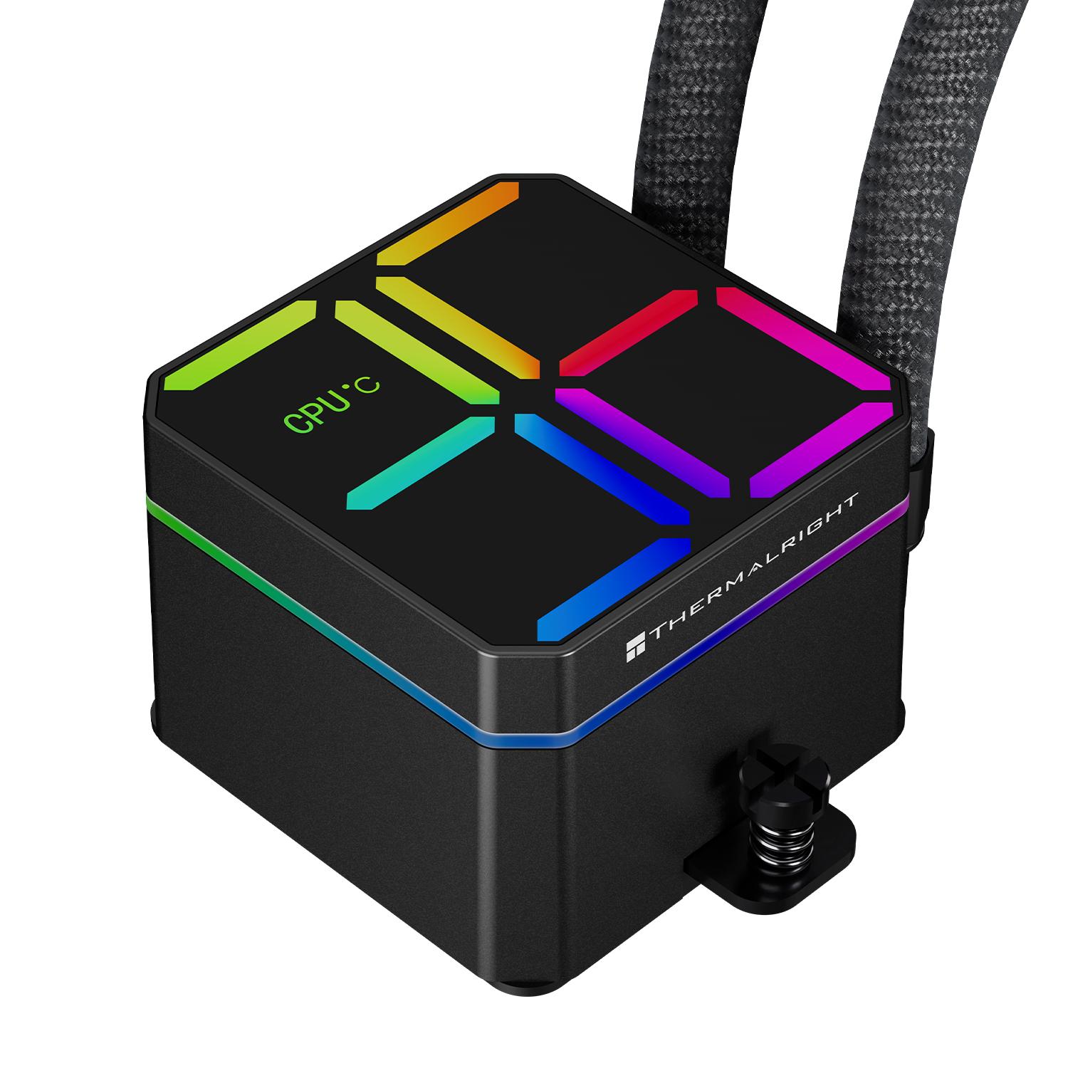 Thermalright Magic Qube 360 ARGB - CPU AIO Liquid Cooler Fan 360mm with Digital Display - Image 4