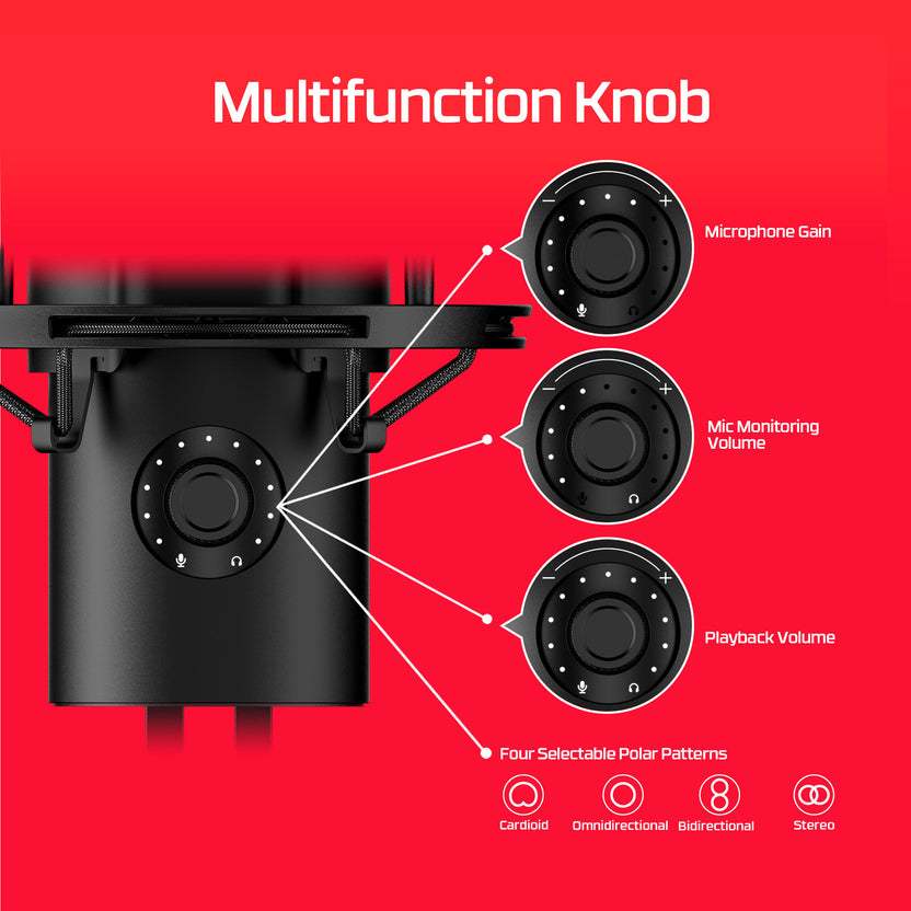 HyperX QuadCast 2 Gaming Microphone - USB Mikrofon - Image 4