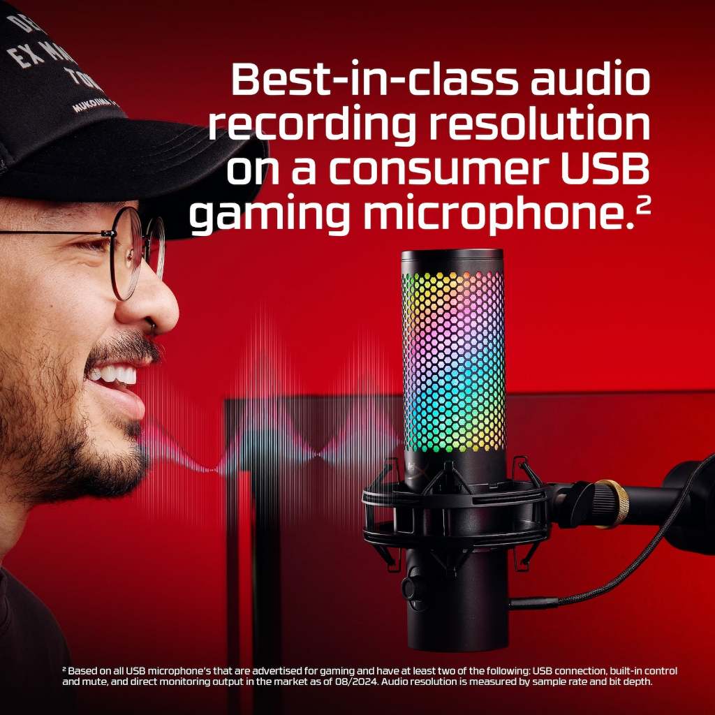 HyperX QuadCast 2 S ARGB Gaming Microphone - USB Mikrofon - Image 2