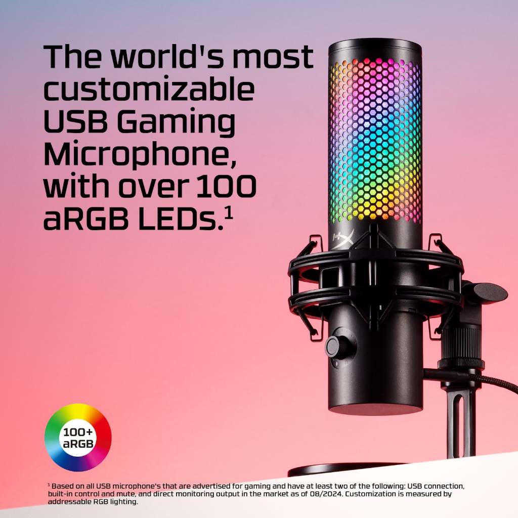 HyperX QuadCast 2 S ARGB Gaming Microphone - USB Mikrofon - Image 3