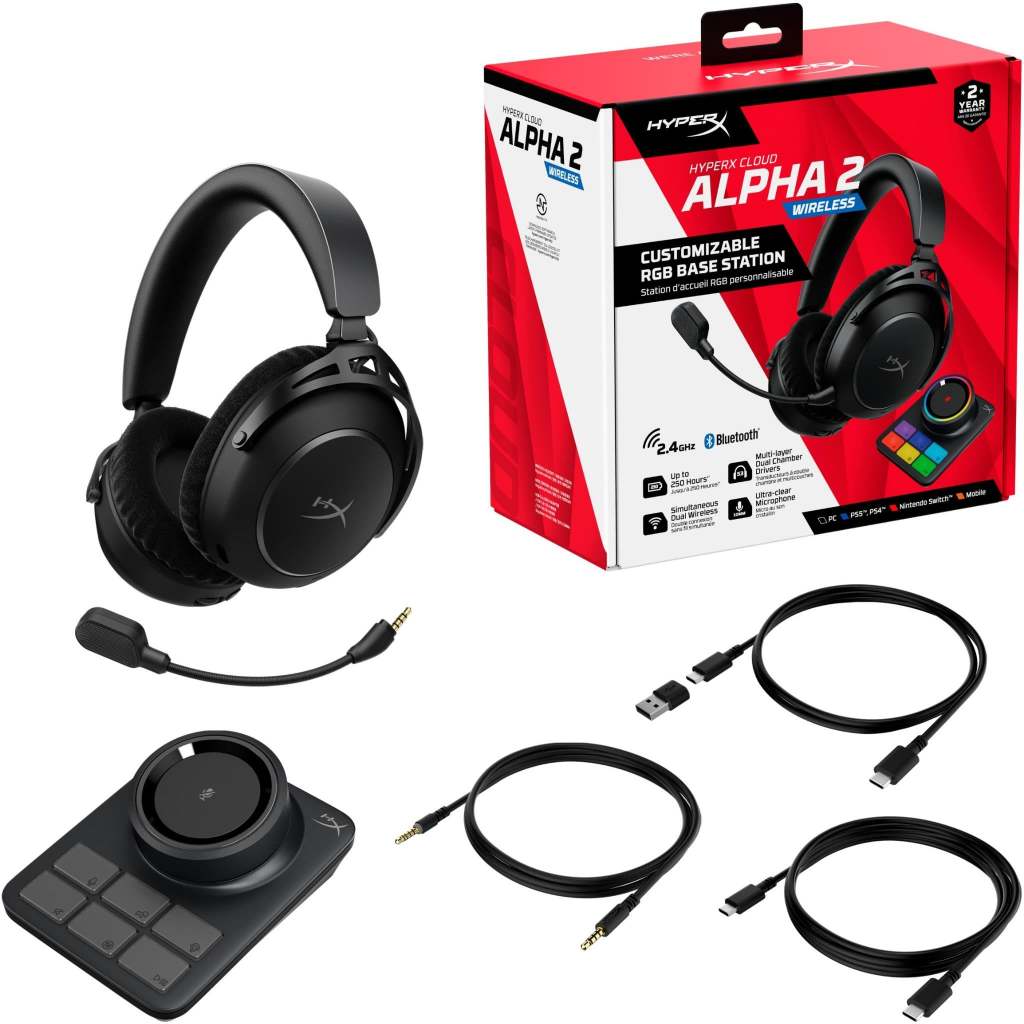 HyperX Cloud Alpha II Wireless Gaming Headset - Image 7