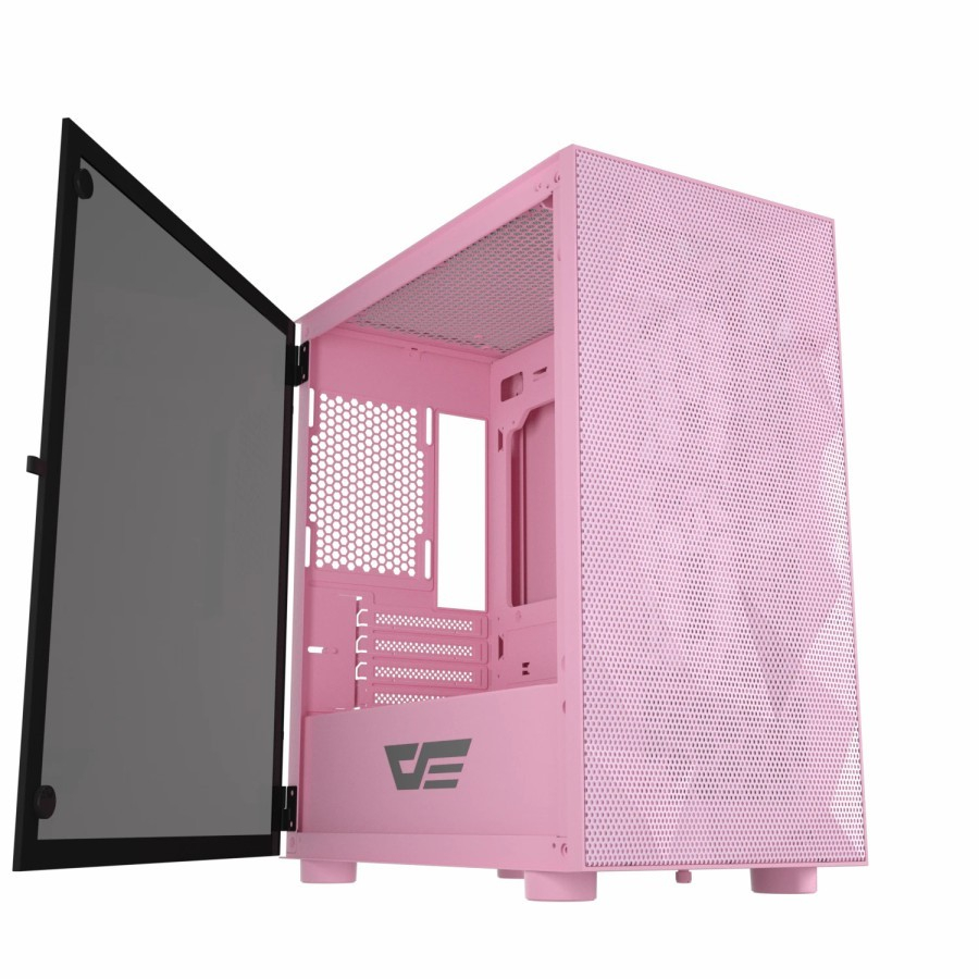 darkFlash DLM21 M-ATX PC CPU Case - Tempered Glass Casing - Image 5