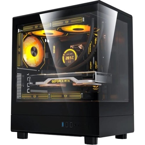 darkFlash DB330M M-ATX PC CPU Case - Tempered Glass Casing - Image 2