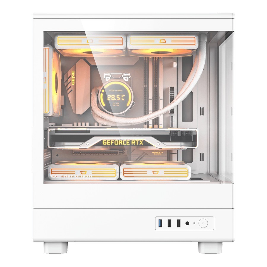 darkFlash DB330M M-ATX PC CPU Case - Tempered Glass Casing - Image 7