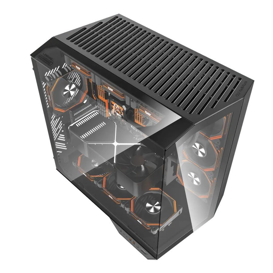 darkFlash DY470 ATX PC CPU Case - Tempered Glass Casing - Image 3