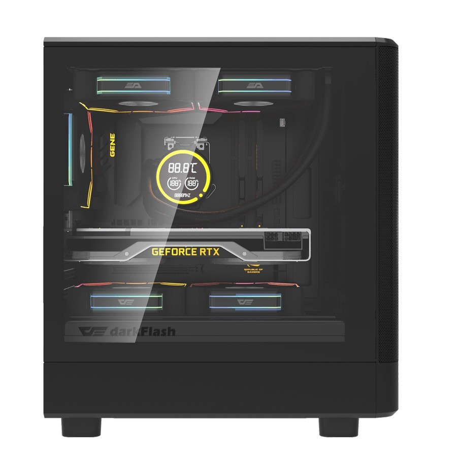 darkFlash DB330M Mesh M-ATX PC CPU Case - Tempered Glass Casing - Image 3