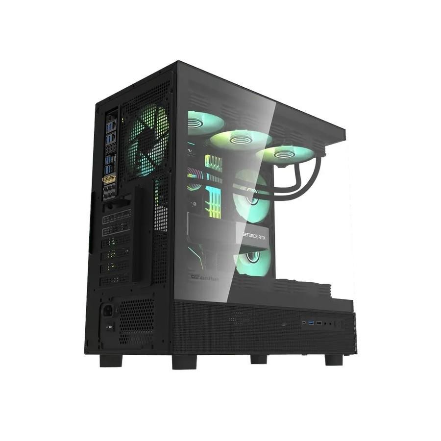 darkFlash DPX90 ATX PC CPU Case - Tempered Glass Casing - Image 4