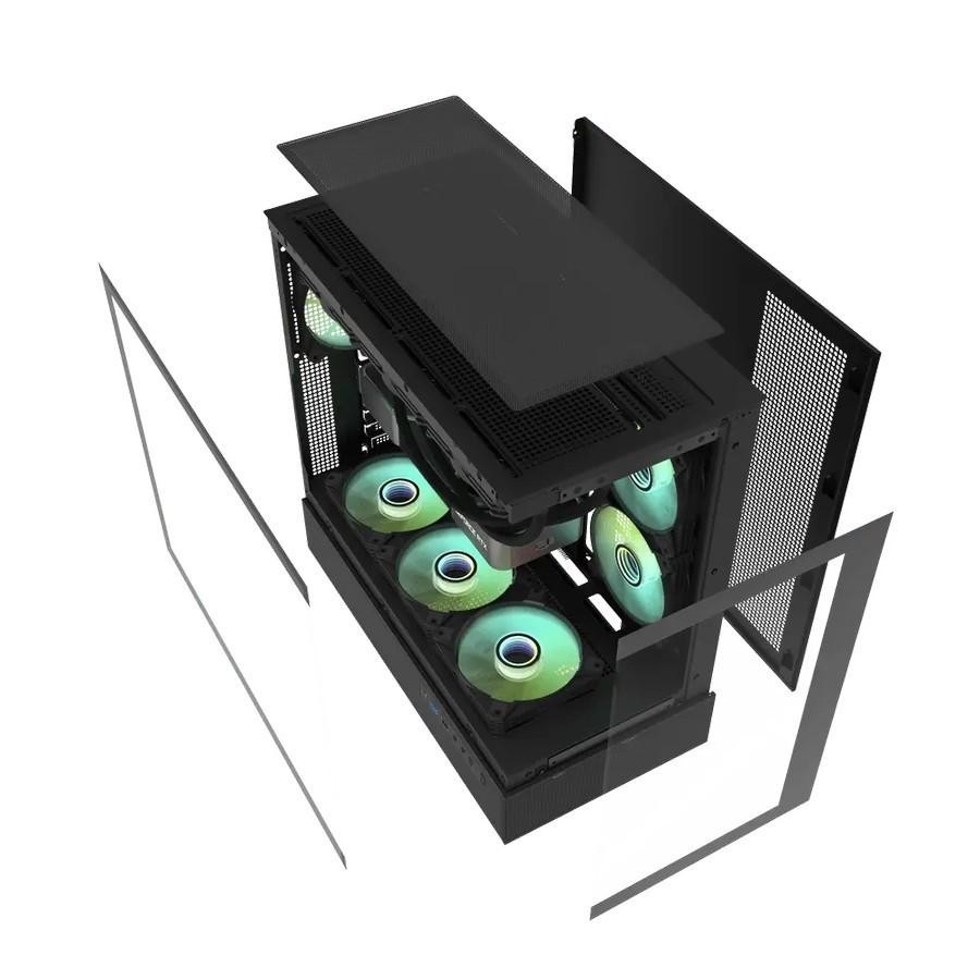darkFlash DPX90 ATX PC CPU Case - Tempered Glass Casing - Image 5