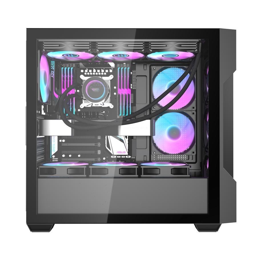 darkFlash DS900 Mesh ATX PC CPU Case - Tempered Glass Casing - Image 2