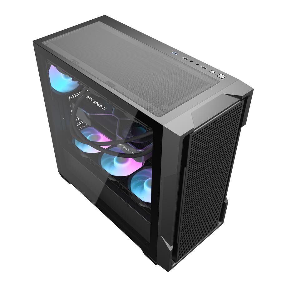 darkFlash DS900 Mesh ATX PC CPU Case - Tempered Glass Casing - Image 3