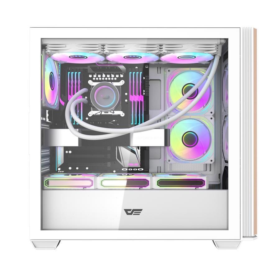 darkFlash DS900WS ATX PC CPU Case - Tempered Glass Casing - Image 6