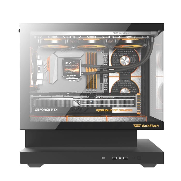 darkFlash FLOATRON F1 M-ATX PC CPU Case - Tempered Glass Casing - Image 4