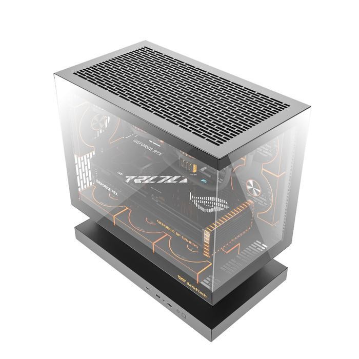 darkFlash FLOATRON F1 M-ATX PC CPU Case - Tempered Glass Casing - Image 5