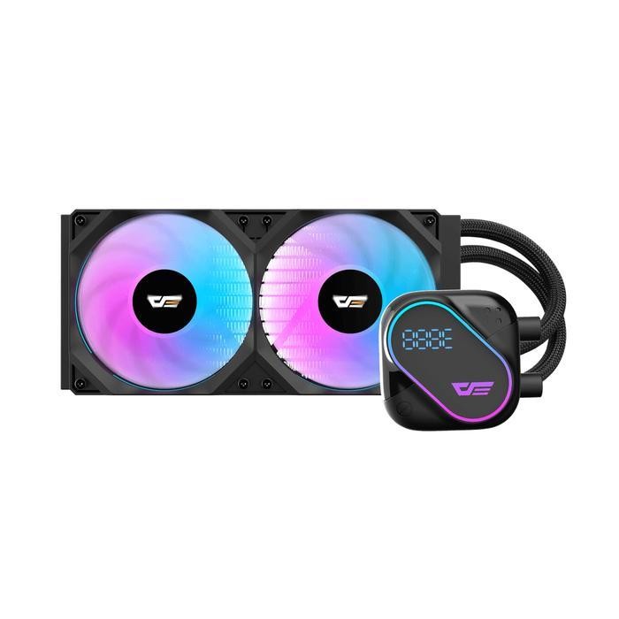 darkFlash Explore DO240 ARGB - CPU AIO Liquid Cooler Fan 240mm with LCD Display - Image 2