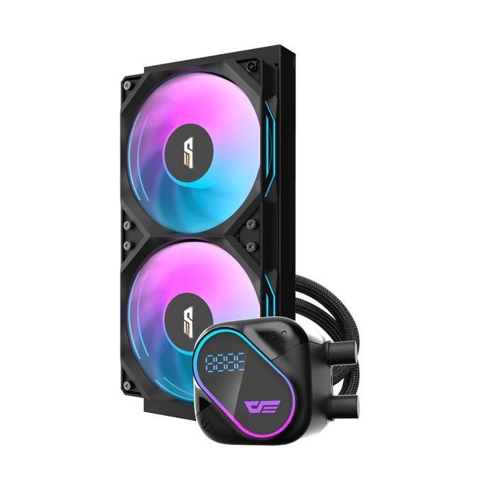 darkFlash Explore DO240 ARGB - CPU AIO Liquid Cooler Fan 240mm with LCD Display - Image 4