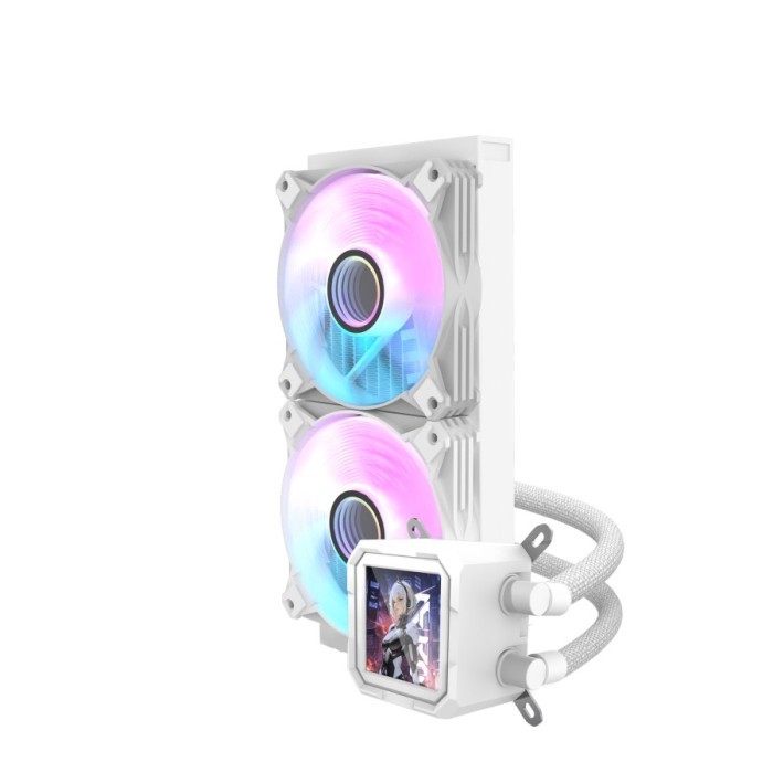 darkFlash WAVE DV240S ARGB - Liquid CPU Cooler Fan 240mm IPS LCD Display - Image 2