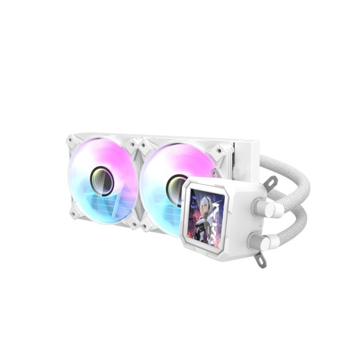 darkFlash WAVE DV240S ARGB - Liquid CPU Cooler Fan 240mm IPS LCD Display - Image 4