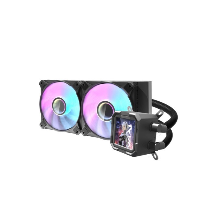 darkFlash WAVE DV240S ARGB - Liquid CPU Cooler Fan 240mm IPS LCD Display - Image 5