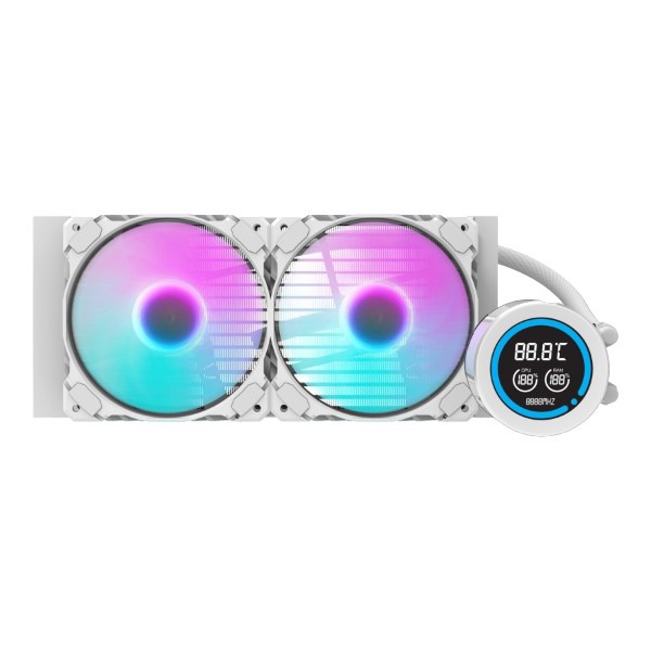 darkFlash Nebula DN240D ARGB - Liquid CPU Cooler Fan 240mm LCD Digital Display - Image 3