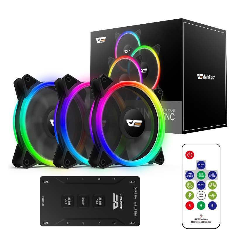 darkFlash DR12 PRO ARGB Led Cooler Fan Case - Fan Casing 12cm - Image 5