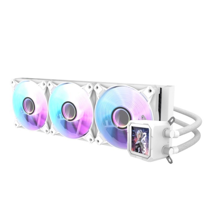 darkFlash WAVE DV360S ARGB - Liquid CPU Cooler Fan 360mm IPS LCD Display - Image 2