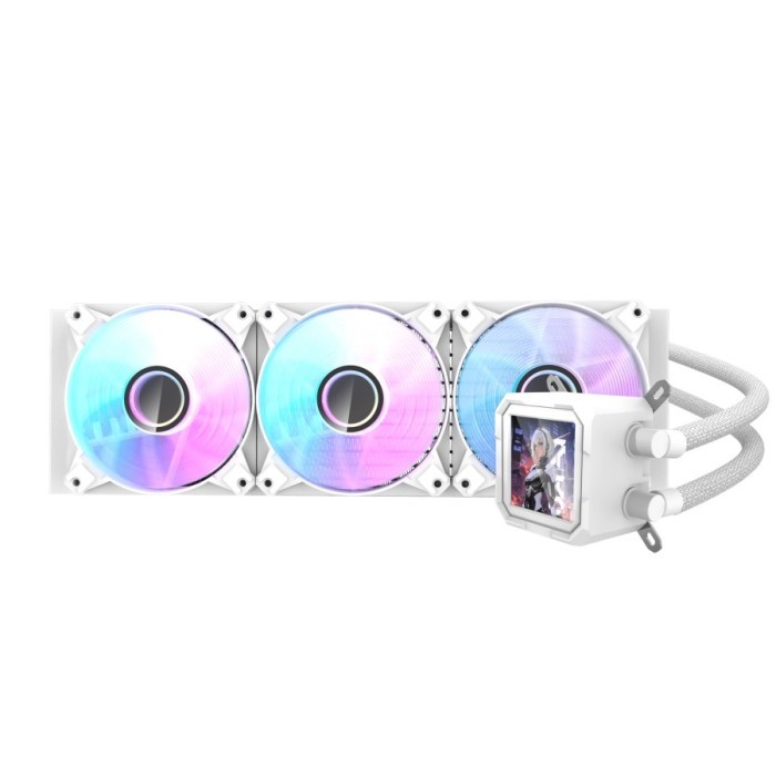 darkFlash WAVE DV360S ARGB - Liquid CPU Cooler Fan 360mm IPS LCD Display - Image 4