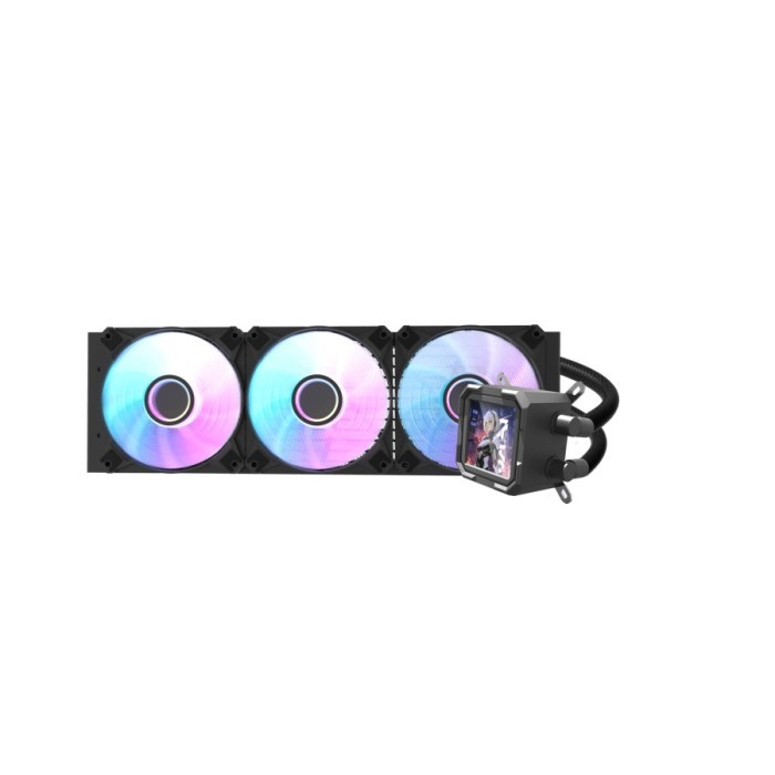 darkFlash WAVE DV360S ARGB - Liquid CPU Cooler Fan 360mm IPS LCD Display - Image 5