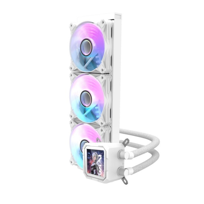 darkFlash WAVE DV360S ARGB - Liquid CPU Cooler Fan 360mm IPS LCD Display - Image 6