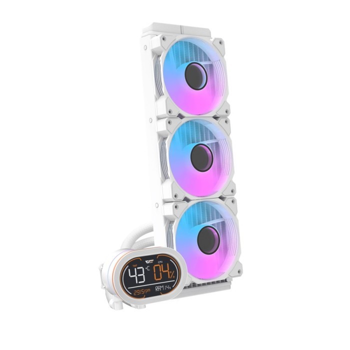 darkFlash WAVE DH360D ARGB - Liquid CPU Cooler Fan 360mm LCD Digital Display - Image 2