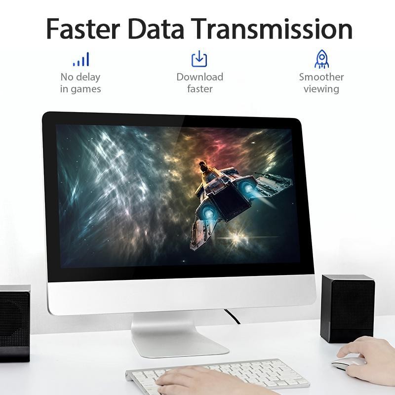 Vention IBE Kabel LAN UTP Cat6 Gigabit Ethernet RJ45 - Ethernet Male to Female Cable - Image 2