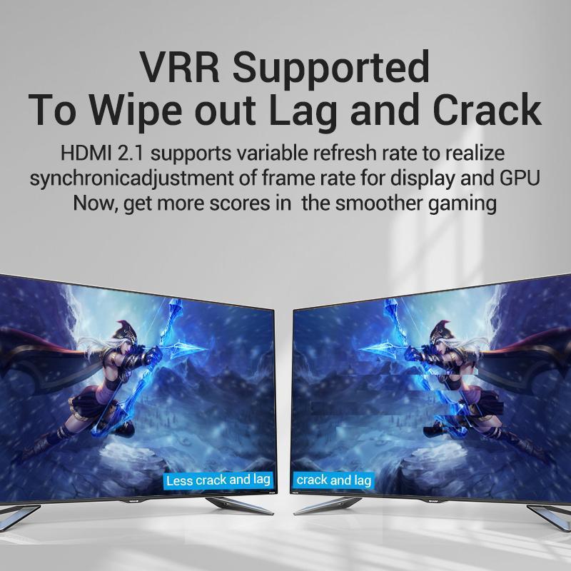 Vention AAU Kabel HDMI 3D 8K UHD Gold Plated Braided - HDMI Male to Male Cable - Image 6