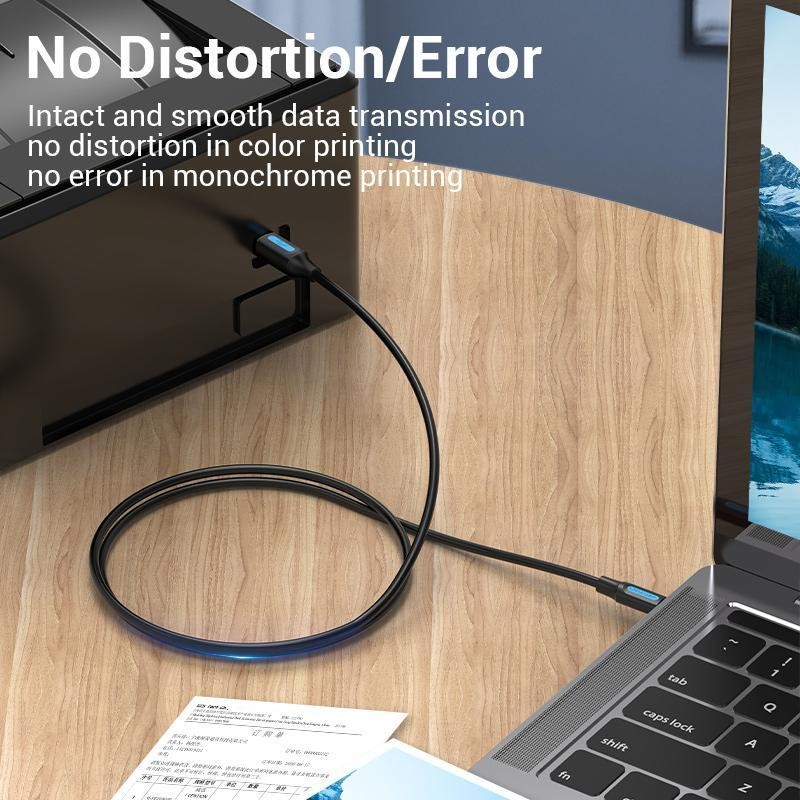 Vention CQU Kabel Printer & Scanner - USB-C Male to USB-B Male Cable - Image 7
