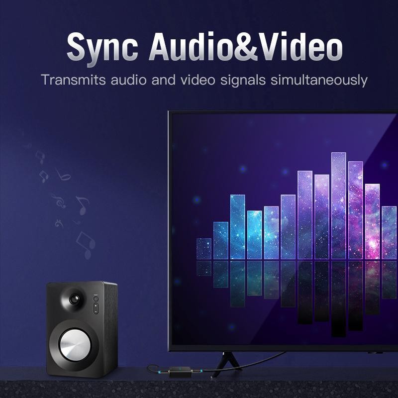 Vention AAC Kabel HDMI 3D 4K UHD Gold Plated - HDMI Male to Male Cable (10 Meter ke atas) - Image 3