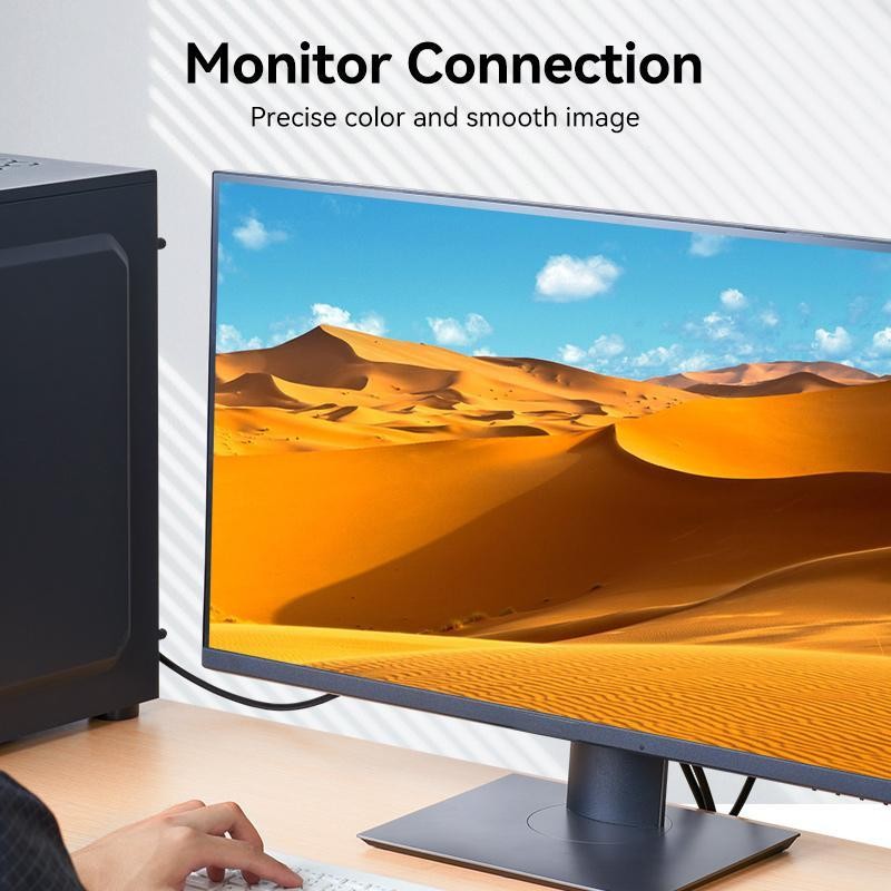 Vention HAG Kabel HDMI 4K UHD Gold Plated - DP DisplayPort Male to HDMI Male Cable - Image 5