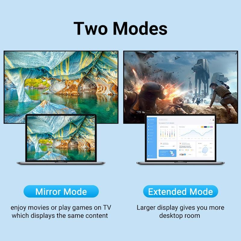 Vention VAA-B06 Kabel Extension Gold Plated - Extension Male to Female Cable - Image 4