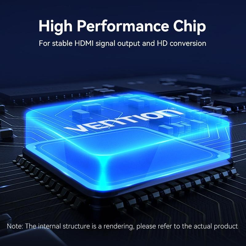 Vention HFK Kabel HDMI 4K UHD Gold Plated Braided - DP DisplayPort Male to HDMI Male Cable - Image 4