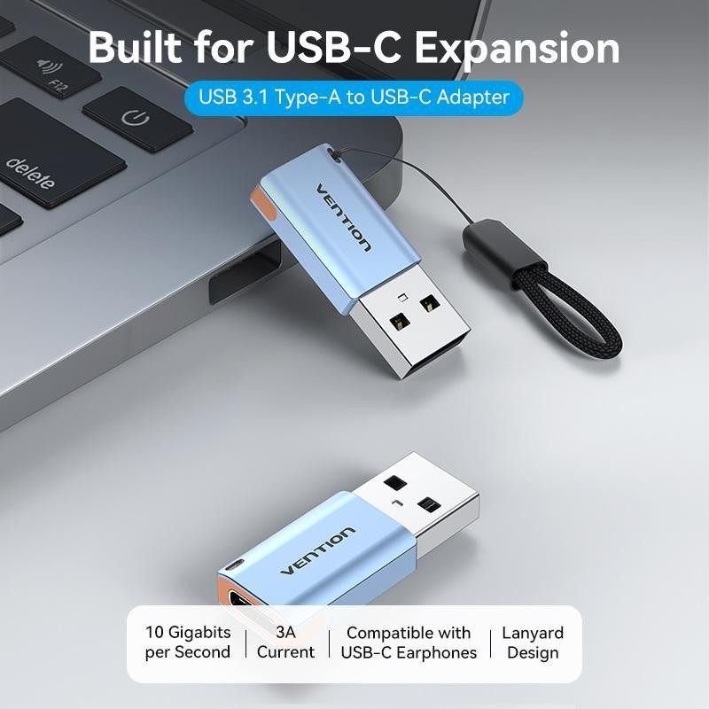 Vention CUA OTG Adapter USB 3.1 Type-A Male to Female USB-C - Image 2