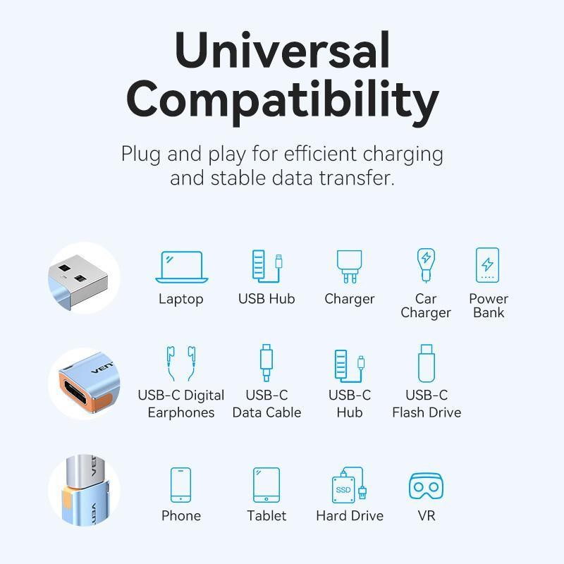 Vention CUA OTG Adapter USB 3.1 Type-A Male to Female USB-C - Image 7
