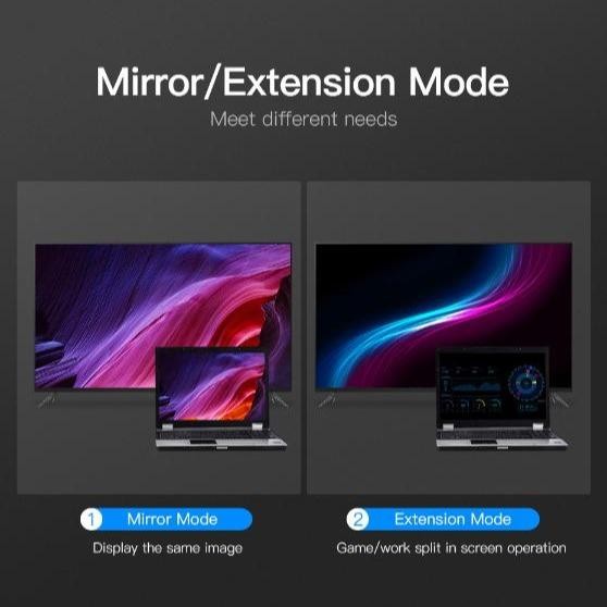 Vention ACN Converter VGA Male to HDMI Female With Power & Audio Port - Image 5